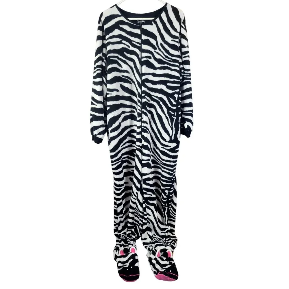 Nick & Nora Zebra Print Sleepwear Women's Size XXL
